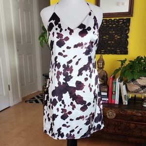 Forever 21 Black and White Patterned Mini Dress